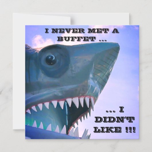 HAAI CRUISE DEURMAGNEET MAGNETISCHE UITNODIGING (Voorkant)