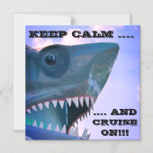 HAAI CRUISE DEURMAGNEET MAGNETISCHE UITNODIGING (Voorkant)