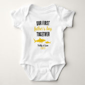 Haai Custom Matching Eerste Vaderdag Schattig Romper (Voorkant)