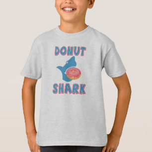 Haai die een donut eet t-shirt