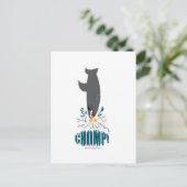 Haai die een eend eet briefkaart (Staand voorkant)