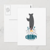 Haai die een eend eet briefkaart (Voorkant / Achterkant)