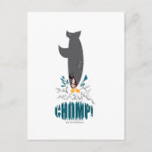 Haai die een eend eet briefkaart (Voorkant)