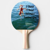 haai die een octopus wil eten, tafeltennisbatje (Voorkant)