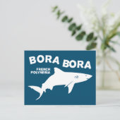 Haai duiken in Bora Bora Briefkaart (Staand voorkant)
