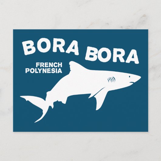 Haai duiken in Bora Bora Briefkaart (Voorkant)
