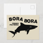 Haai duiken in Bora Bora Briefkaart (Voorkant / Achterkant)