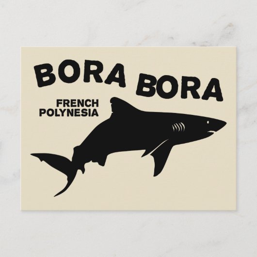 Haai duiken in Bora Bora Briefkaart (Voorkant)