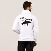 Haai duiken in Bora Bora Hoodie (Achterkant volledig)