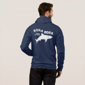 Haai duiken in Bora Bora Hoodie (Achterkant volledig)