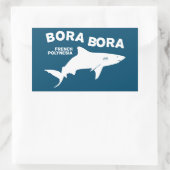 Haai duiken in Bora Bora Rechthoekige Sticker (Tas)