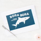 Haai duiken in Bora Bora Rechthoekige Sticker (Envelop)