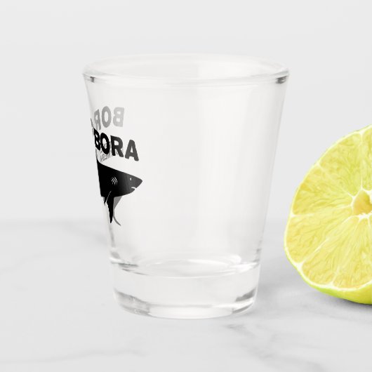 Haai duiken in Bora Bora Shot Glas (Rechts)