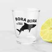 Haai duiken in Bora Bora Shot Glas (Voorkant)