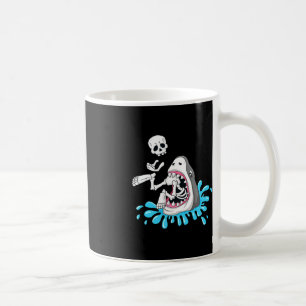 Haai Eats Skeleton Fun Halloween Jongens Meisjes K Koffiemok