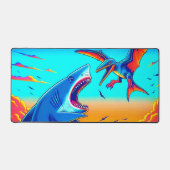 Haai en dinosaurus bureaumat (Voorkant)