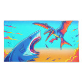 Haai en Dinosaurus Kussensloop (Achterkant)