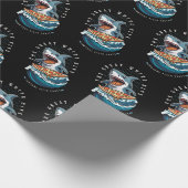 haai eten pizza | De grote witte beet Jawsome Cadeaupapier (Hoek)