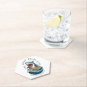 haai eten pizza | De grote witte beet Jawsome Kartonnen Onderzetters (Insitu)