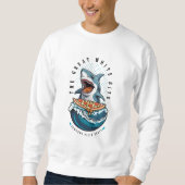 haai eten pizza | De grote witte beet Jawsome Trui (Voorkant)