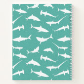 haai frenzy koele onderwater roofdieren notitieboek (Achterkant)