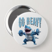 Haai Gewicht Hijsen Go Heavy Ronde Button 4,0 Cm (Voorkant /achterkant)