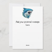 Haai golf feestdagenkaart (Achterkant)