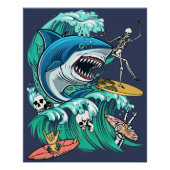 Haai golf perfect poster (Voorkant)