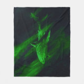 Haai Groen 50 x 60 fleece deken (Voorkant)