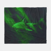 Haai Groen 50 x 60 fleece deken