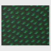 Haai Groen Cadeaupapier (Vlak)