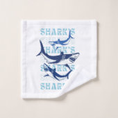 HAAI, HAAIEN, HAAIEN, STIJL BAD HANDDOEK (Wasdoekje)