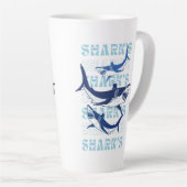 HAAI, HAAIEN, HAAIEN, STIJL LATTE MOK (Rechterhoek)