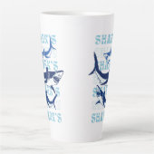 HAAI, HAAIEN, HAAIEN, STIJL LATTE MOK (Voorkant)