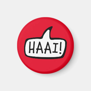 HAAI! Hallo, Hallo, informele groet in het Afrikaa Magneet