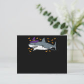 Haai Heks Grappig Dier Halloween Uitnodiging Briefkaart (Staand voorkant)