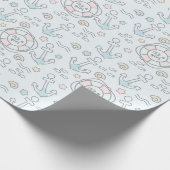 Haai, het is een meisje cadeaupapier (Hoek)