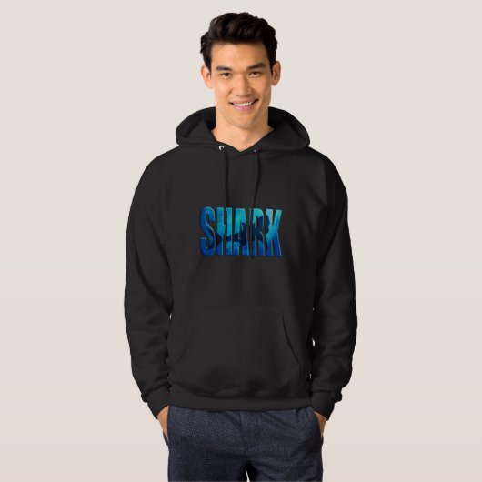 haai hoodie (Voorkant volledig)