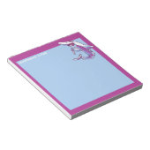 haai houdt potlood grappige cartoon aanpasbaar notitieblok (Schuin)