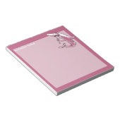 haai houdt potlood grappige cartoon aanpasbaar notitieblok (Schuin)