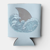 Haai illustratie blikjeskoeler (Voorkant)