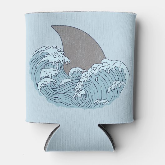 Haai illustratie blikjeskoeler (Voorkant)