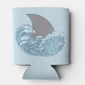 Haai illustratie blikjeskoeler (Achterkant)