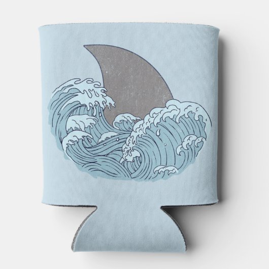 Haai illustratie blikjeskoeler (Achterkant)