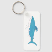 Haai Illustratie Met Naam Sleutelhanger (Voorkant)