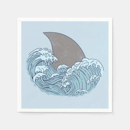Haai illustratie servet (Voorkant)