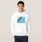 haai in de oceaan hoodie (Voorkant volledig)