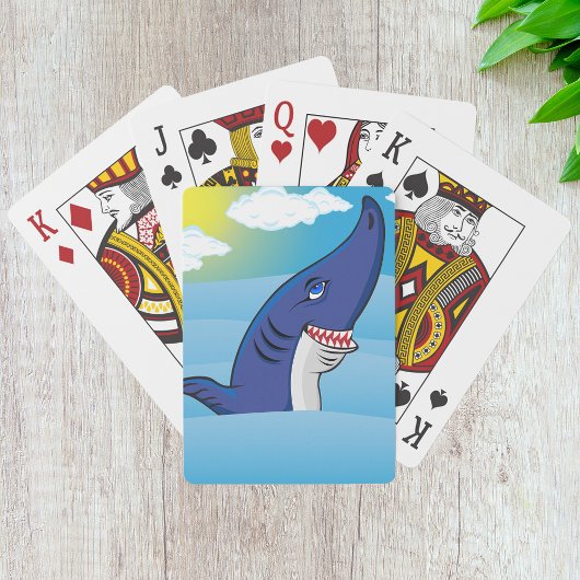 haai in de oceaan pokerkaarten