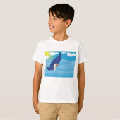 haai in de oceaan t-shirt (Voorkant volledig)