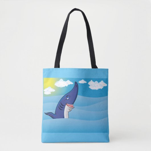 haai in de oceaan tote bag (Voorkant)